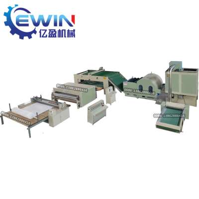 Thermal-bonded Wadding Production Line,single cylinder double doffer cotton combing